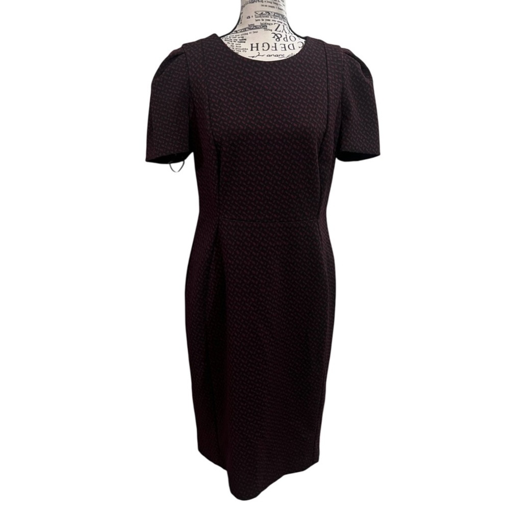 Calvin Klein Black and Red Midi‎ Dress